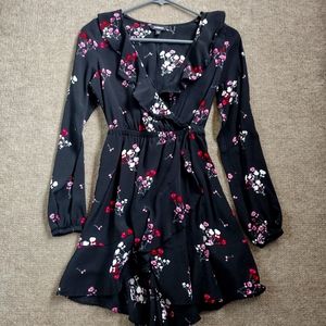 Express Ruffle Floral Mini Desss